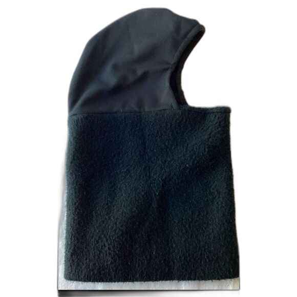Turtle Fur Soft Black Fleece Neck Warmer with Hood. - Picture 1 of 10